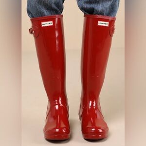 HUNTER Original Tall Red Rain Boots